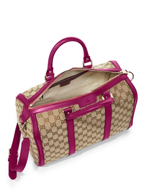 gucci powder pink leather tote handbag|Gucci gg canvas tote bag.